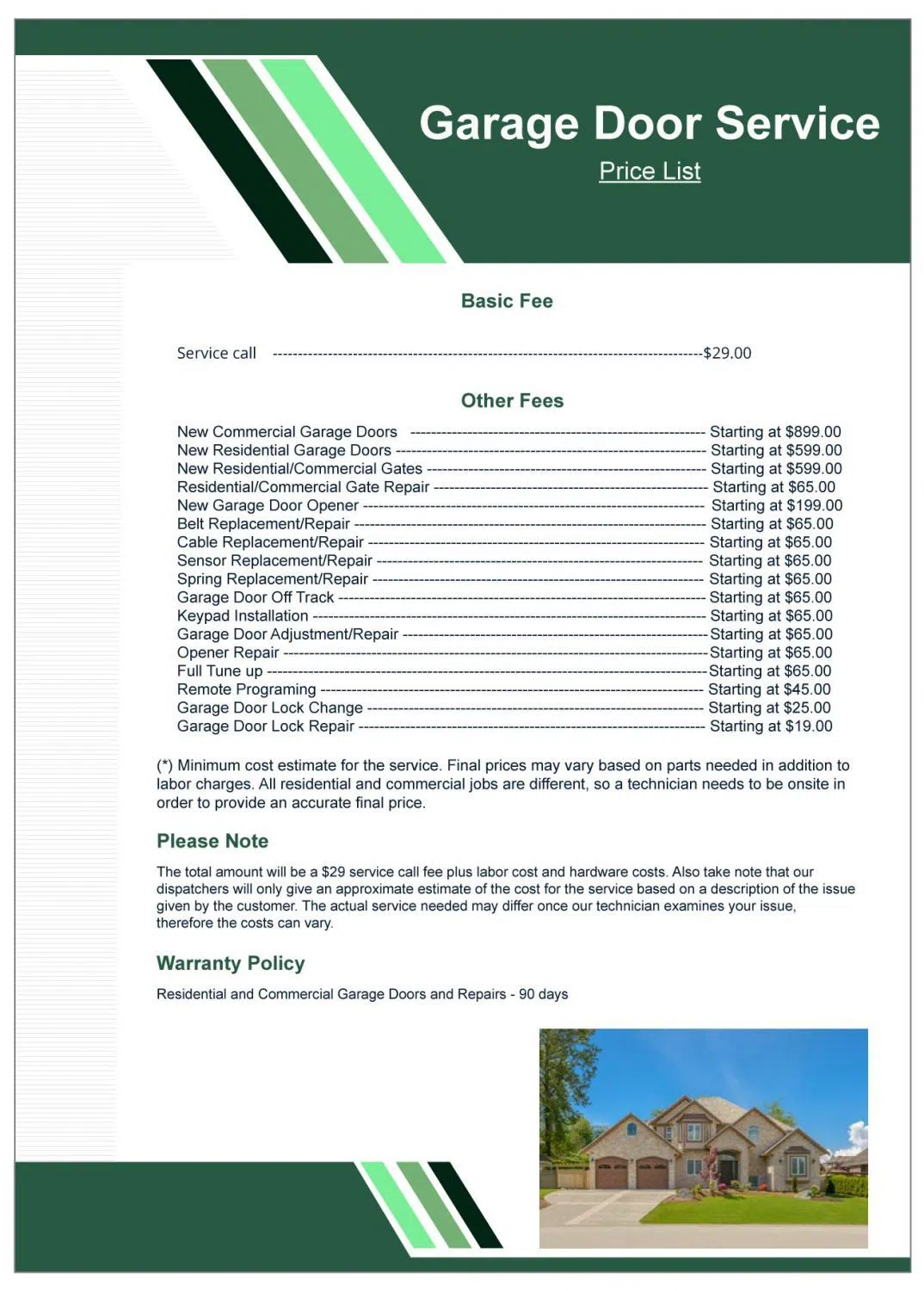 Pasadena Garage Door And Opener Pasadena, CA 626-899-0459